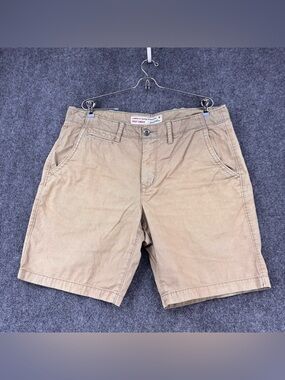 American Eagle Tan Prep Length Chino Shorts Men’s 38 9” Inseam Cotton Causal